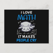 Carte Postale J'Aime Les Maths Ça Fait Pleurer Les Gens (Devant)