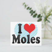 Carte Postale J'Aime Les Moles (Debout devant)