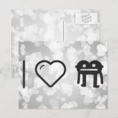 Carte Postale J'aime les monstres (Devant / Derrière)