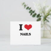 Carte Postale J'aime les ongles (Debout devant)