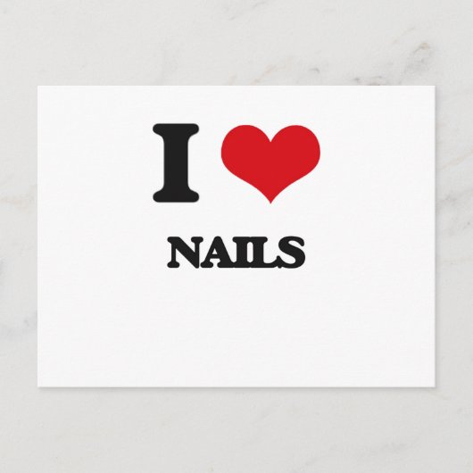 Carte Postale J'aime les ongles (Devant)