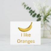 Carte Postale J'aime les oranges (Debout devant)