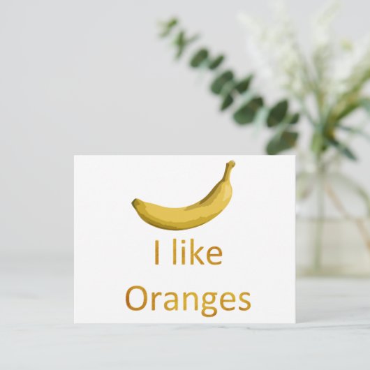 Carte Postale J'aime les oranges (Debout devant)