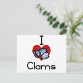 Carte Postale J'aime les palourdes (Debout devant)