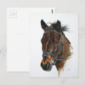 Carte Postale J'aime les poneys (Devant / Derrière)