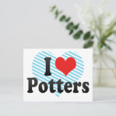 Carte Postale J'aime les potiers (Debout devant)