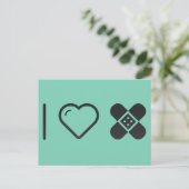 Carte Postale J'aime les premiers soins (Debout devant)