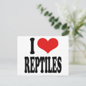 Carte Postale J'aime les reptiles (Debout devant)
