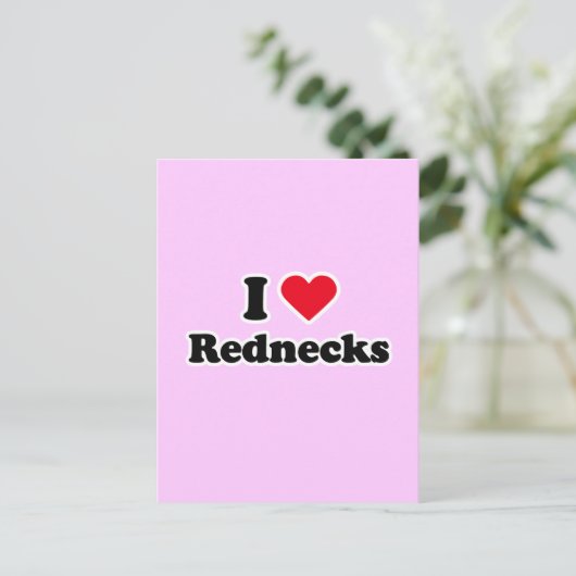 Carte Postale J'aime les rouges (Debout devant)