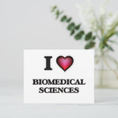 Carte Postale J'aime les sciences biomédicales (Debout devant)