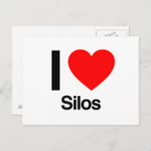Carte Postale j'aime les silos (Devant / Derrière)