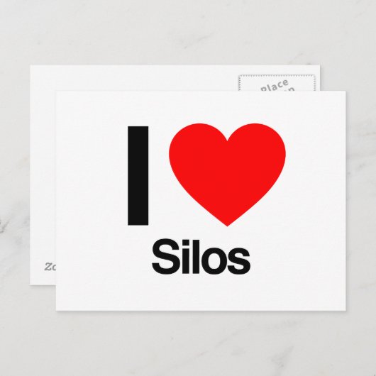 Carte Postale j'aime les silos (Devant / Derrière)