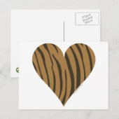 Carte Postale J'aime les tigres (Devant / Derrière)