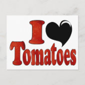 Carte Postale J'aime les tomates (Devant)