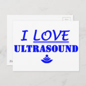 Carte Postale J'Aime Les Ultrasons ! (Devant / Derrière)