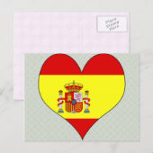 Carte Postale J'aime l'Espagne (Devant / Derrière)