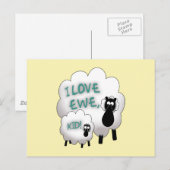 Carte Postale J'Aime L'Ewe, Mon Enfant ! (Devant / Derrière)