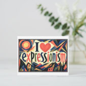 Carte Postale "J'aime l'expressionnisme" (Debout devant)