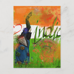Carte Postale J'aime l'Inde