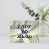 Carte postale J'AIME LIRE (Debout devant)