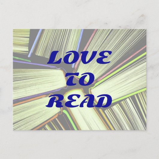 Carte postale J'AIME LIRE (Devant)