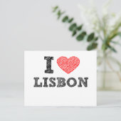 Carte Postale J'aime Lisbonne (Debout devant)