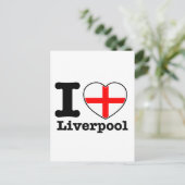 Carte Postale J'aime Liverpool (Debout devant)