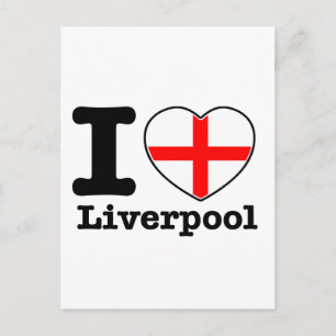 Carte Postale J'aime Liverpool