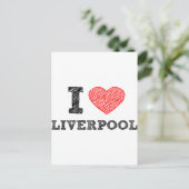 Carte Postale J'aime Liverpool (Debout devant)