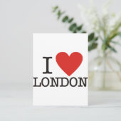 Carte Postale J'aime Londres (Debout devant)