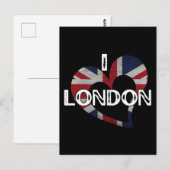 CARTE POSTALE J'AIME LONDRES (Devant / Derrière)
