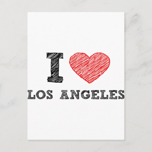 Carte Postale J'aime Los Angeles (Devant)