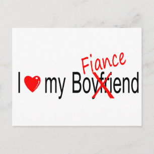 Carte Postale J'Aime Ma Fiance