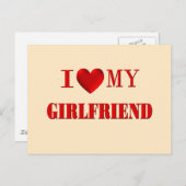 Carte Postale J'Aime Ma Fille (Devant / Derrière)