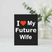 Carte Postale J'aime ma future femme commentaires drôles express (Debout devant)