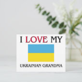 Carte Postale J'Aime Ma grand-mère ukrainienne (Debout devant)