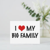 Carte Postale J'aime ma grande famille (Debout devant)
