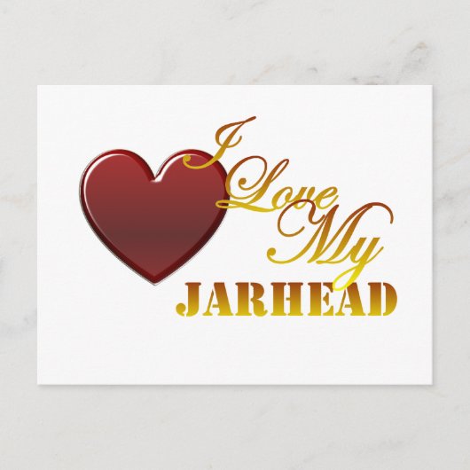 Carte Postale J'aime ma Jarhead 1 (Devant)