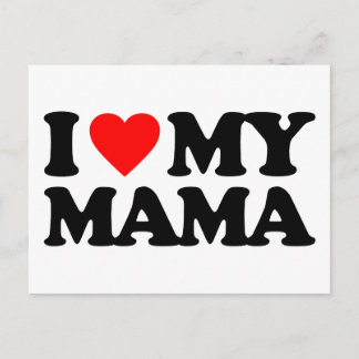 CARTE POSTALE J'AIME MA MAMA