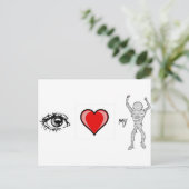 Carte Postale J'aime ma maman (Debout devant)