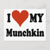 Carte Postale J'aime ma marchandise Munchkin (Devant)
