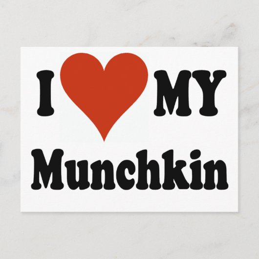 Carte Postale J'aime ma marchandise Munchkin (Devant)