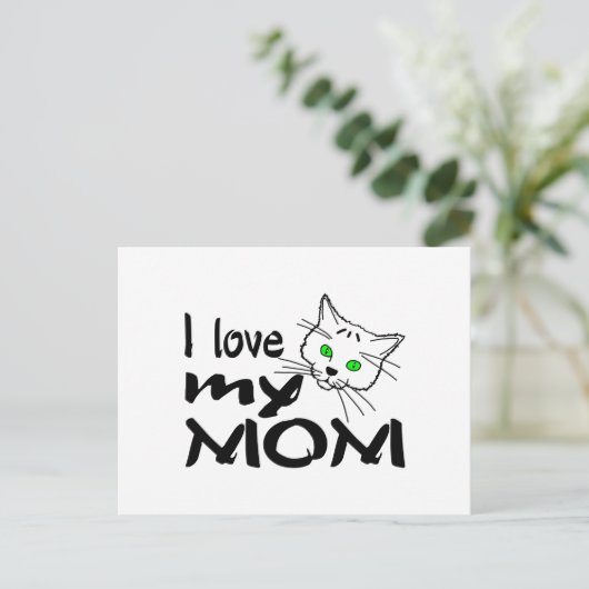 Carte Postale J'aime ma mère (Debout devant)