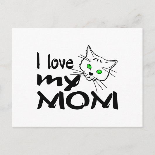Carte Postale J'aime ma mère (Devant)