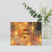 Carte Postale J'Aime Ma Merveilleuse Soeur (Debout devant)