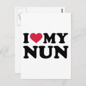 Carte Postale J'aime ma soeur (Devant / Derrière)