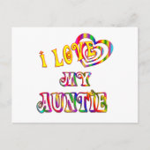 Carte Postale J'aime ma tante (Devant)