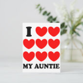 Carte Postale J'Aime Ma Tante (Debout devant)