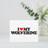 CARTE POSTALE J'AIME MA WOLVERINE (Debout devant)