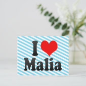 Carte Postale J'aime Malia (Debout devant)